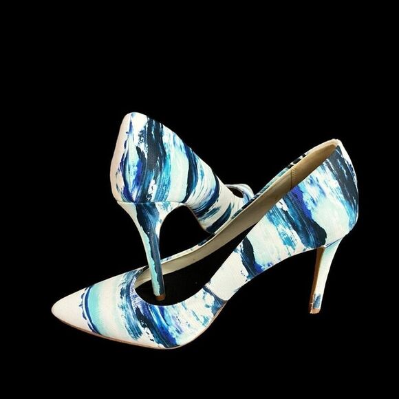 Aldo Blue Tie Dye Stiletto Heels / SZ: 6.5 - Picture 8 of 11